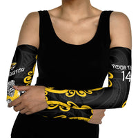 Wellington Custom Rugby New Zealand Arm Sleeves Aotearoa Maori Pukana Tiki Mascot