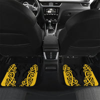 Wellington Custom Rugby New Zealand Car Mats Aotearoa Maori Pukana Tiki Mascot