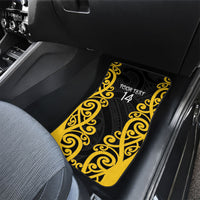 Wellington Custom Rugby New Zealand Car Mats Aotearoa Maori Pukana Tiki Mascot