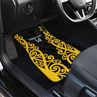 Wellington Custom Rugby New Zealand Car Mats Aotearoa Maori Pukana Tiki Mascot