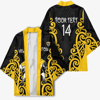Wellington Custom Rugby New Zealand Kimono Aotearoa Maori Pukana Tiki Mascot