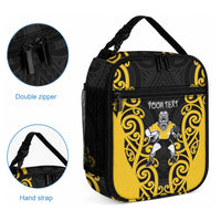 Wellington Custom Rugby New Zealand Lunch Bag Aotearoa Maori Pukana Tiki Mascot