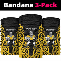 Wellington Custom Rugby New Zealand Neck Gaiter Aotearoa Maori Pukana Tiki Mascot
