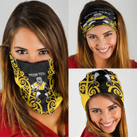 Wellington Custom Rugby New Zealand Neck Gaiter Aotearoa Maori Pukana Tiki Mascot