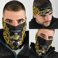 Wellington Custom Rugby New Zealand Neck Gaiter Aotearoa Maori Pukana Tiki Mascot