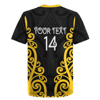 Wellington Custom Rugby New Zealand Rugby Jersey Aotearoa Maori Pukana Tiki Mascot
