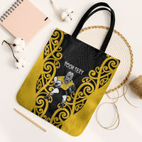 Wellington Custom Rugby New Zealand Tote Bag Aotearoa Maori Pukana Tiki Mascot