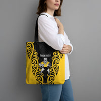 Wellington Custom Rugby New Zealand Tote Bag Aotearoa Maori Pukana Tiki Mascot