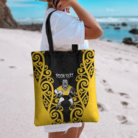 Wellington Custom Rugby New Zealand Tote Bag Aotearoa Maori Pukana Tiki Mascot