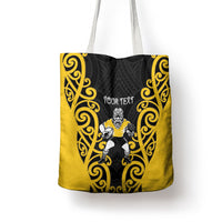 Wellington Custom Rugby New Zealand Tote Bag Aotearoa Maori Pukana Tiki Mascot