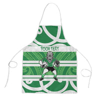 Manawatu Custom Rugby New Zealand Apron Aotearoa Maori Pukana Tiki Mascot