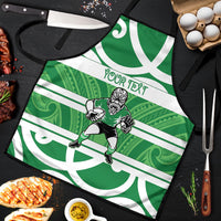 Manawatu Custom Rugby New Zealand Apron Aotearoa Maori Pukana Tiki Mascot