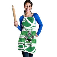 Manawatu Custom Rugby New Zealand Apron Aotearoa Maori Pukana Tiki Mascot