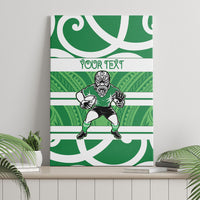 Manawatu Custom Rugby New Zealand Canvas Wall Art Aotearoa Maori Pukana Tiki Mascot