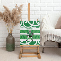 Manawatu Custom Rugby New Zealand Canvas Wall Art Aotearoa Maori Pukana Tiki Mascot