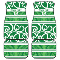 Manawatu Custom Rugby New Zealand Car Mats Aotearoa Maori Pukana Tiki Mascot