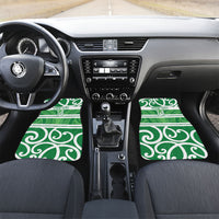 Manawatu Custom Rugby New Zealand Car Mats Aotearoa Maori Pukana Tiki Mascot