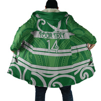 Manawatu Custom Rugby New Zealand Cloak Aotearoa Maori Pukana Tiki Mascot