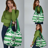 Manawatu Custom Rugby New Zealand Grocery Bag Aotearoa Maori Pukana Tiki Mascot