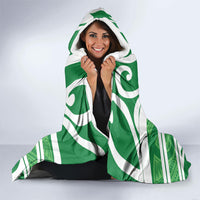 Manawatu Custom Rugby New Zealand Hooded Blanket Aotearoa Maori Pukana Tiki Mascot