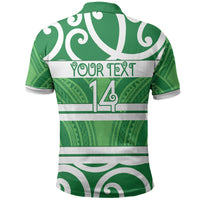 Manawatu Custom Rugby New Zealand Polo Shirt Aotearoa Maori Pukana Tiki Mascot
