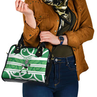 Manawatu Custom Rugby New Zealand Shoulder Handbag Aotearoa Maori Pukana Tiki Mascot