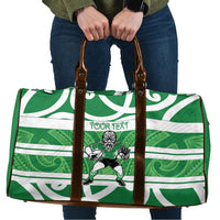 Manawatu Custom Rugby New Zealand Travel Bag Aotearoa Maori Pukana Tiki Mascot