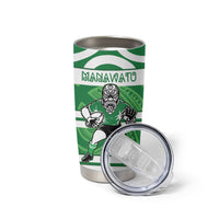 Manawatu Custom Rugby New Zealand Tumbler Cup Aotearoa Maori Pukana Tiki Mascot