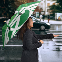 Manawatu Custom Rugby New Zealand Umbrella Aotearoa Maori Pukana Tiki Mascot