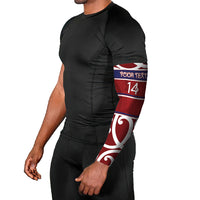 Southland Custom Rugby New Zealand Arm Sleeves Aotearoa Maori Pukana Tiki Mascot