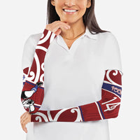 Southland Custom Rugby New Zealand Arm Sleeves Aotearoa Maori Pukana Tiki Mascot
