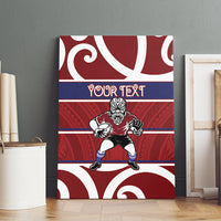Southland Custom Rugby New Zealand Canvas Wall Art Aotearoa Maori Pukana Tiki Mascot