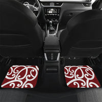 Southland Custom Rugby New Zealand Car Mats Aotearoa Maori Pukana Tiki Mascot