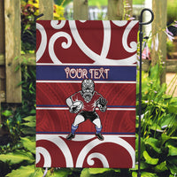 Southland Custom Rugby New Zealand Garden Flag Aotearoa Maori Pukana Tiki Mascot