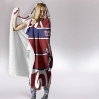 Southland Custom Rugby New Zealand Hooded Blanket Aotearoa Maori Pukana Tiki Mascot