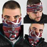 Southland Custom Rugby New Zealand Neck Gaiter Aotearoa Maori Pukana Tiki Mascot