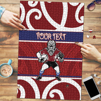 Southland Custom Rugby New Zealand Puzzle Aotearoa Maori Pukana Tiki Mascot