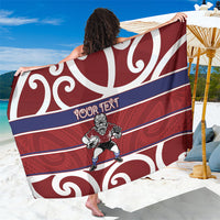 Southland Custom Rugby New Zealand Sarong Aotearoa Maori Pukana Tiki Mascot