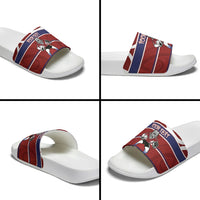 Southland Custom Rugby New Zealand Slide Sandals Aotearoa Maori Pukana Tiki Mascot