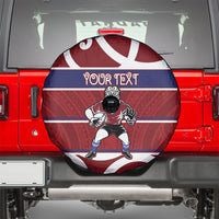 Southland Custom Rugby New Zealand Spare Tire Cover Aotearoa Maori Pukana Tiki Mascot
