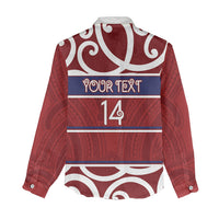 Southland Custom Rugby New Zealand Women Casual Shirt Aotearoa Maori Pukana Tiki Mascot