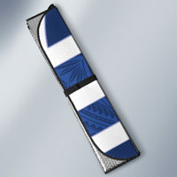 Auckland Custom Rugby New Zealand Auto Sun Shade Aotearoa Maori Pukana Tiki Mascot