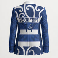 Auckland Custom Rugby New Zealand Blazer Aotearoa Maori Pukana Tiki Mascot