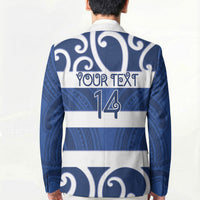 Auckland Custom Rugby New Zealand Blazer Aotearoa Maori Pukana Tiki Mascot