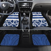 Auckland Custom Rugby New Zealand Car Mats Aotearoa Maori Pukana Tiki Mascot