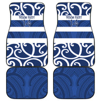 Auckland Custom Rugby New Zealand Car Mats Aotearoa Maori Pukana Tiki Mascot