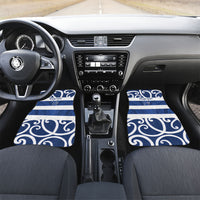 Auckland Custom Rugby New Zealand Car Mats Aotearoa Maori Pukana Tiki Mascot