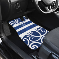 Auckland Custom Rugby New Zealand Car Mats Aotearoa Maori Pukana Tiki Mascot