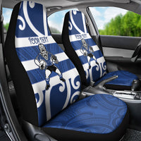 Auckland Custom Rugby New Zealand Car Seat Cover Aotearoa Maori Pukana Tiki Mascot