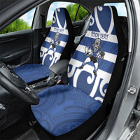 Auckland Custom Rugby New Zealand Car Seat Cover Aotearoa Maori Pukana Tiki Mascot